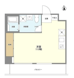 アプリーレ菊川 601 間取り図