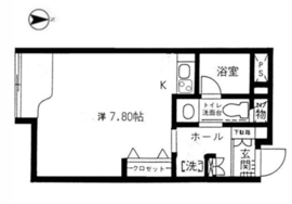 原宿東急アパートメント 207 間取り図
