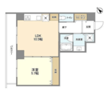ウェルスクエア中目黒 8階 間取り図