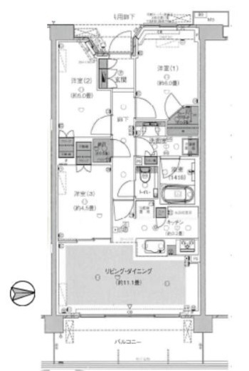 パークホームズ杉並善福寺川緑地 3階 間取り図
