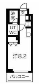 ルゼール新綱島 410 間取り図
