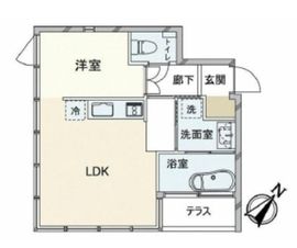 代々木西原テラス 2階 間取り図
