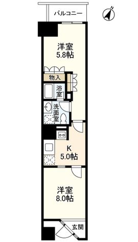 スタイリオ池尻大橋 402 間取り図