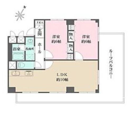 ダイヤハイツ自由が丘 5階 間取り図