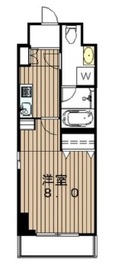 ベルティス渋谷 701 間取り図