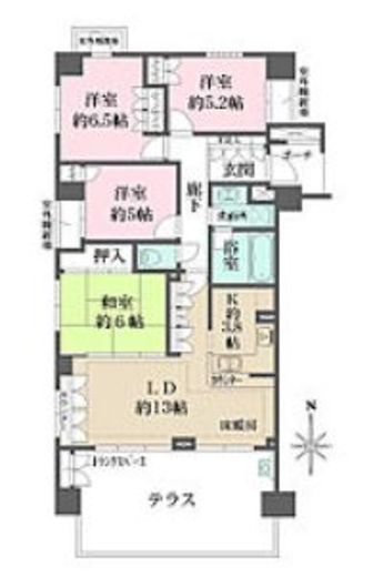 グランヒルズ東陽町 1階 間取り図