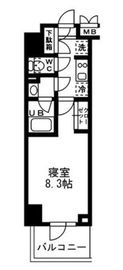 レジディア亀戸 1401 間取り図