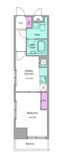レジディア入谷 303 間取り図