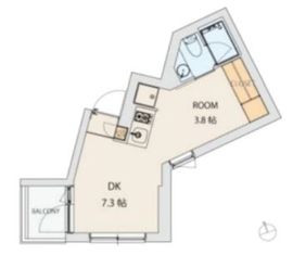 コートモデリア広尾Tokyo 204 間取り図
