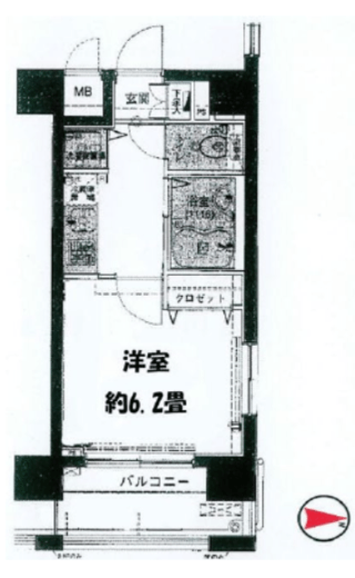 ラグジュアリーアパートメント三田慶大前 4階 間取り図