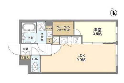 ウェルスクエア新宿戸山 403 間取り図