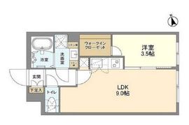ウェルスクエア新宿戸山 303 間取り図
