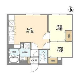 ウェルスクエア新宿戸山 501 間取り図