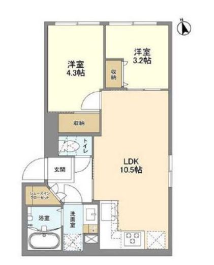 ウェルスクエア新宿戸山 502 間取り図