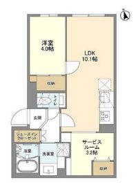 ウェルスクエア新宿戸山 102 間取り図