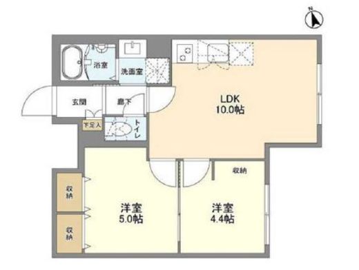 ウェルスクエア新宿戸山 304 間取り図