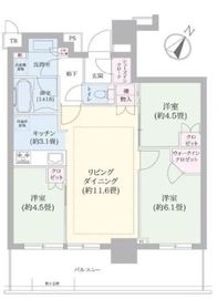 ブリリア有明シティタワー 21階 間取り図