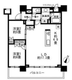 ブリリア有明シティタワー 32階 間取り図