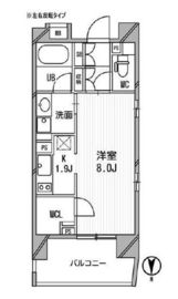 クリオ西池袋 8階 間取り図