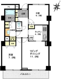 ベイコート芝浦 184 間取り図