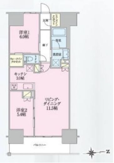 トラープランド翠命館 604 間取り図