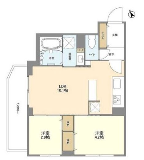 ウェルスクエア馬込Ⅱ 401 間取り図