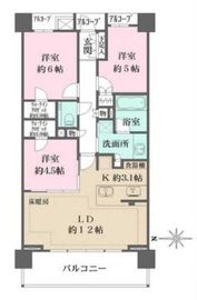 ザ・パークハウス東品川 6階 間取り図