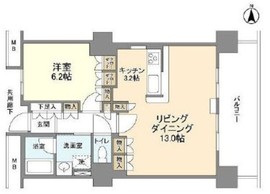 豊洲シエルタワー 15階 間取り図
