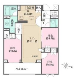 ザ・パークハウス小日向 2階 間取り図