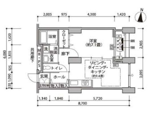東雲キャナルコートCODAN 14-203 間取り図