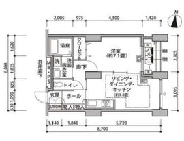 東雲キャナルコートCODAN 14-203 間取り図