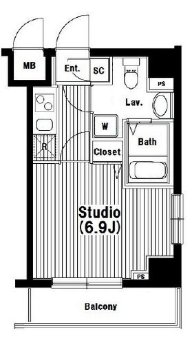 ガラ・グランディ大手町 4階 間取り図