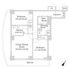 プラティーヌ田町 181 間取り図