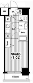 グランド・ガーラ新横浜South 11階 間取り図