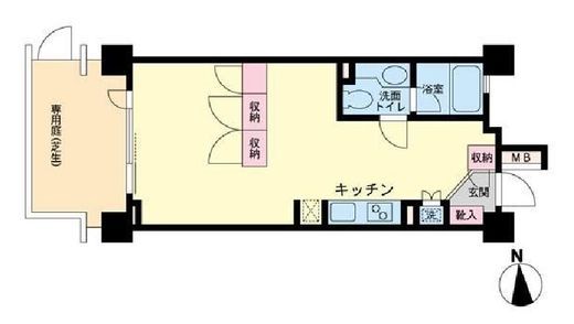 朝日エンブレム白金台 1階 間取り図
