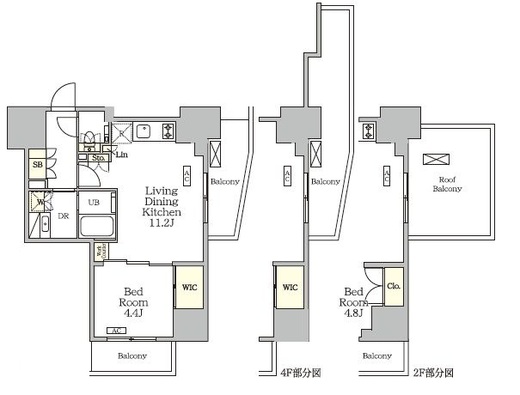 ザ・パークハビオ大森山王 1204 間取り図
