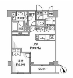 エルデンシア阿佐ヶ谷プラチナム 2階 間取り図