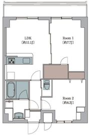 L'Foria瑞江 507 間取り図