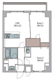 L'Foria瑞江 509 間取り図