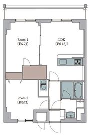 L'Foria瑞江 402 間取り図