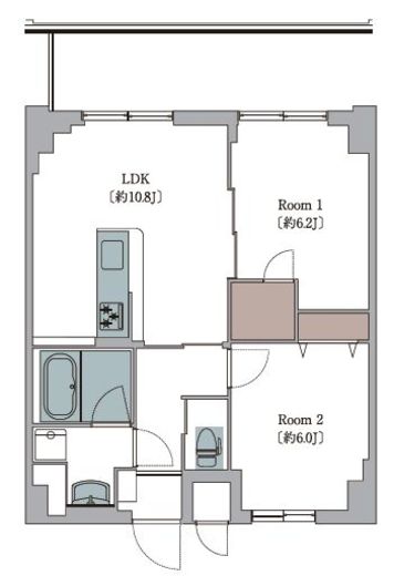 L'Foria瑞江 504 間取り図