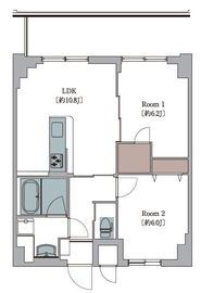 L'Foria瑞江 504 間取り図