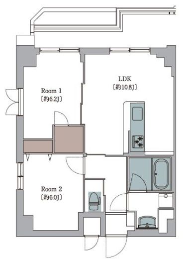 L'Foria瑞江 501 間取り図