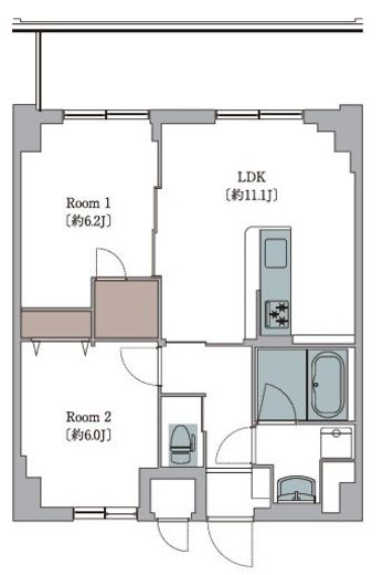 L'Foria瑞江 502 間取り図