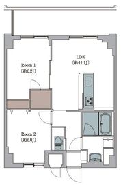 L'Foria瑞江 502 間取り図