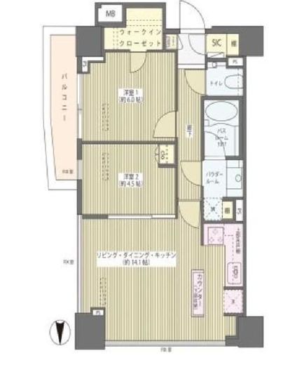シティタワー大泉学園 23階 間取り図