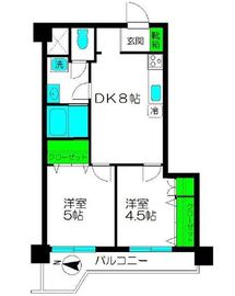 パラシオン本郷 5階 間取り図