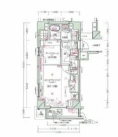 ピアース神楽坂HILLS 4階 間取り図