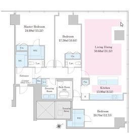 ラ・トゥール新宿ファースト 3204 間取り図