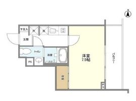 ラティエラ横濱六角橋 104 間取り図